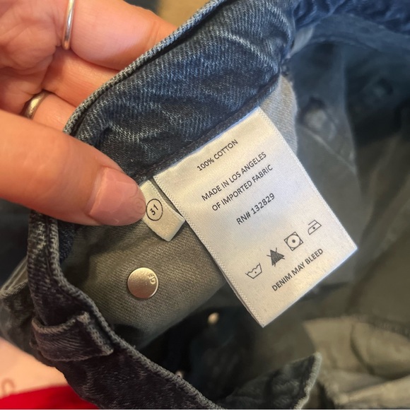 GRLFRND Brooklyn High Rise Straight Jeans in Pier 39 Wash Size 31 - Picture 6 of 7